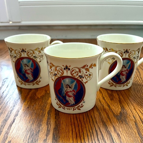 Lenox Annual Mug “Angel of Light” Limited Edition Set 3 Cups 1997 - Picture 1 of 11